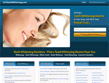 Tablet Screenshot of 1sttoothwhitening.com